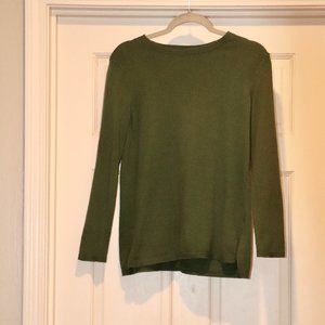J. Jill Olive Green Tunic Sweater